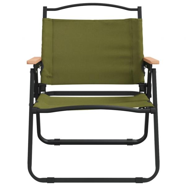 Campingstühle 2 Stk. Grün 54x43x59 cm Oxford-Gewebe