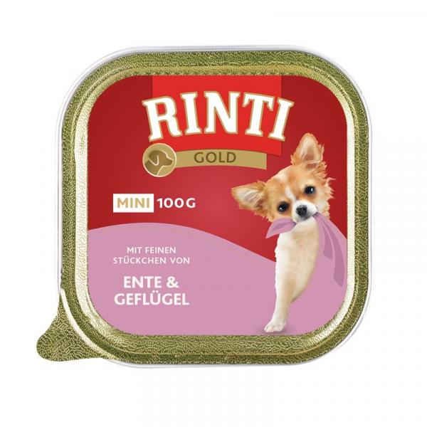 ARDEBO.de Rinti Schale Gold Mini Ente & Geflügel 100g