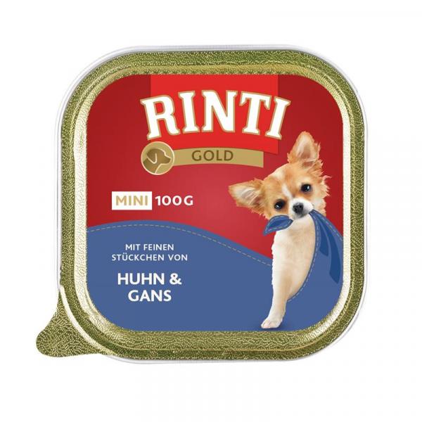 ARDEBO.de Rinti Schale Gold Mini Huhn & Gans 100 g