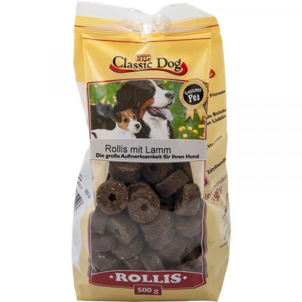 ARDEBO.de Classic Dog Snack Rollis mit Lamm 500g