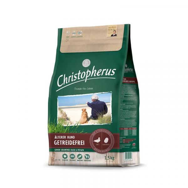 ARDEBO.de Christopherus Getreidefrei Senior Ente & Kartoffel 1,5kg