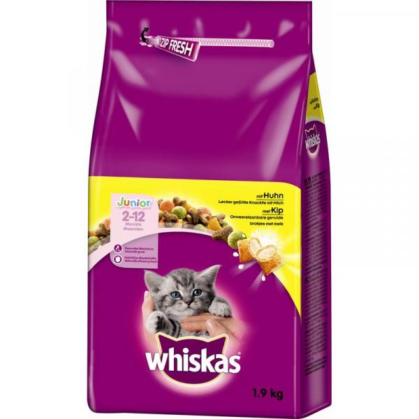 ARDEBO.de Whiskas Trocken Junior mit Huhn 1,9kg