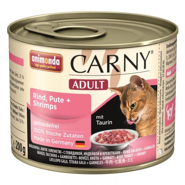 ARDEBO.de Animonda Cat Carny Adult Rind, Pute & Shrimps 200g