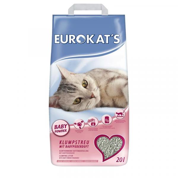 ARDEBO.de Eurokats mit Babypuder 20 Liter