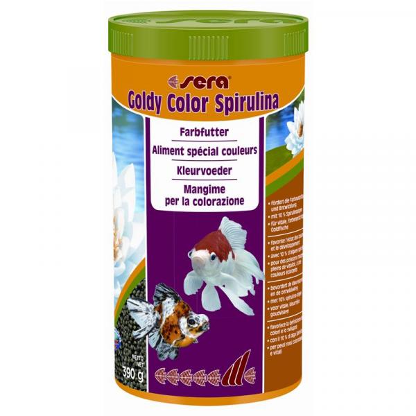 ARDEBO.de sera Goldy Color Spirulina Nature 390 g / 1000 ml