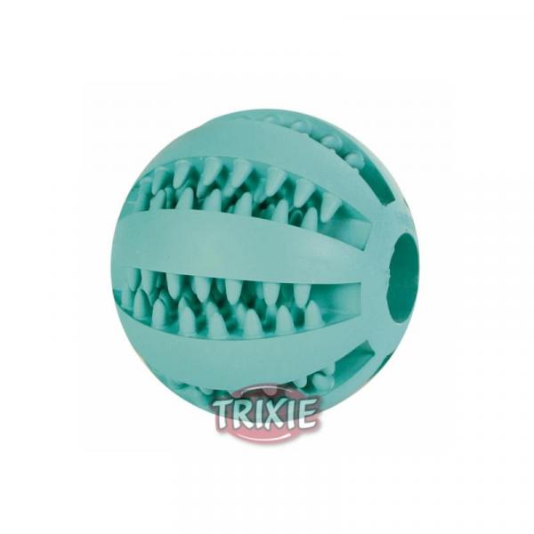 ARDEBO.de Trixie Denta Fun Baseball, Mintfresh, Naturgummi  7 cm