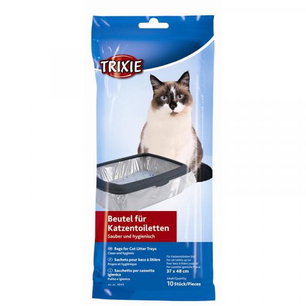 ARDEBO.de Trixie Katzentoilettenbeutel bis 37 × 48 cm, 10 St.