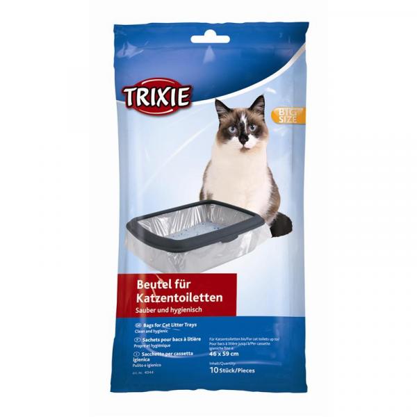 ARDEBO.de Trixie Katzentoilettenbeutel bis 46 × 59 cm, 10 St.