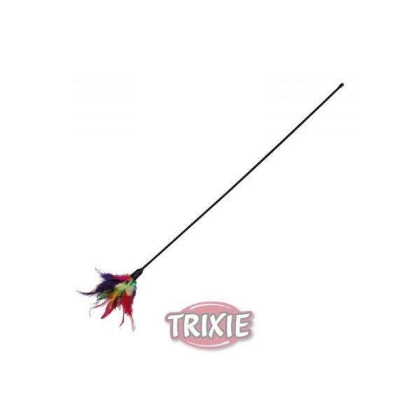 ARDEBO.de Trixie Spielstab mit Federn 50 cm