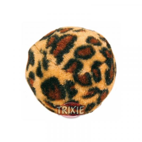 ARDEBO.de Trixie Spielbälle mit Leopardenmuster  4 cm, 4 St.