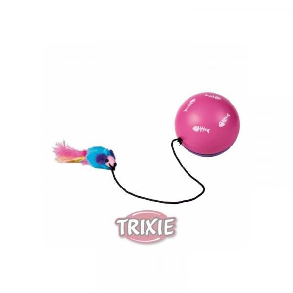 ARDEBO.de Trixie Turbinio Ball mit Motor Maus  9 cm