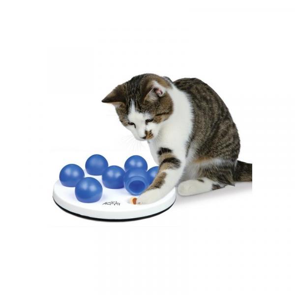 ARDEBO.de Trixie Cat Activity Solitär  20 cm, weiß blau