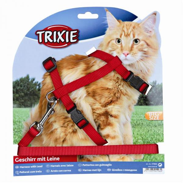 ARDEBO.de Trixie Katzengarnitur, große Katzen, Nylon