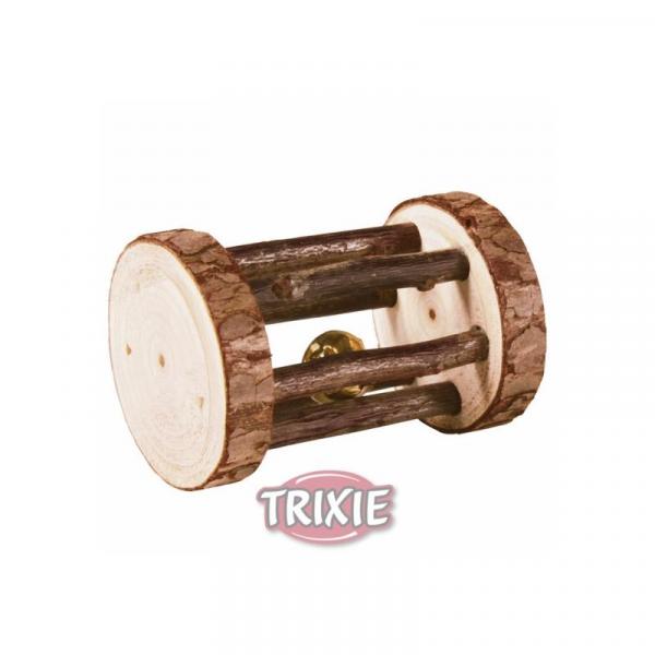 ARDEBO.de Trixie Natural Living Spielrolle mit Schelle  5 × 7 cm