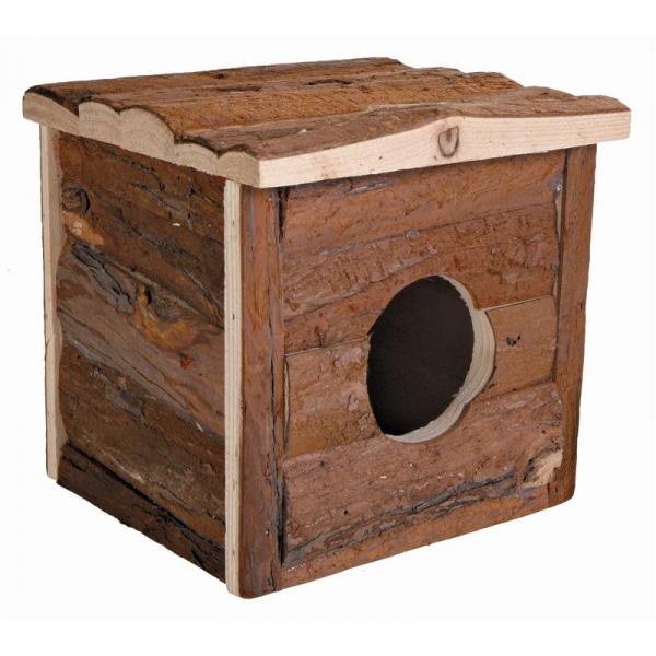 ARDEBO.de Trixie Natural Living Blockhaus Jerrik 15 × 14 × 15 cm