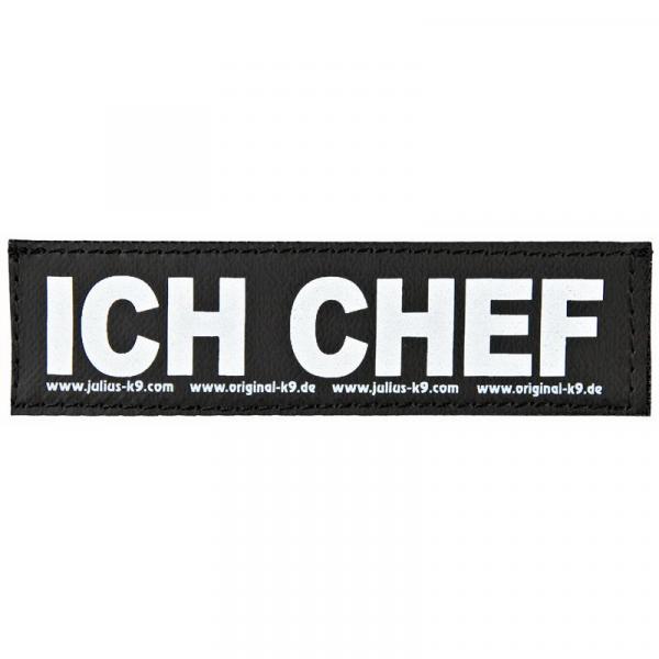 ARDEBO.de 2 Julius-K9 Klettsticker ICH CHEF