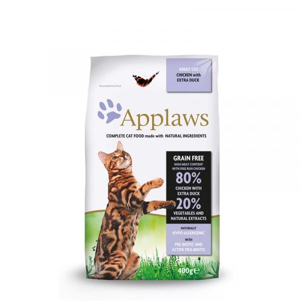 ARDEBO.de Applaws Cat Trockenfutter Hühnchen mit Ente 400 g