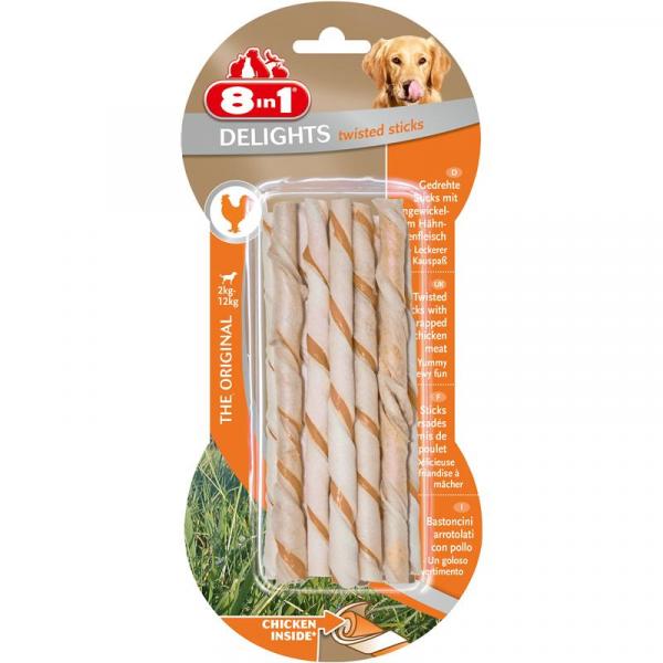 ARDEBO.de 8in1 Delights Twisted Sticks Chicken 10 Stück