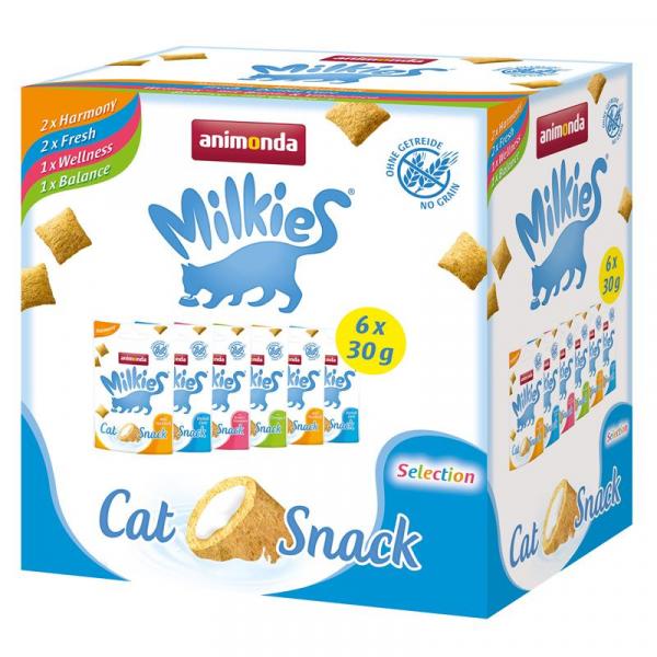 ARDEBO.de Animonda Cat Milkies Adult Milchsnack Selection Multipack 6x30g