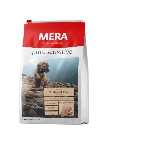 ARDEBO.de Mera Dog Pure Sensitive Junior Truthahn & Reis 1kg