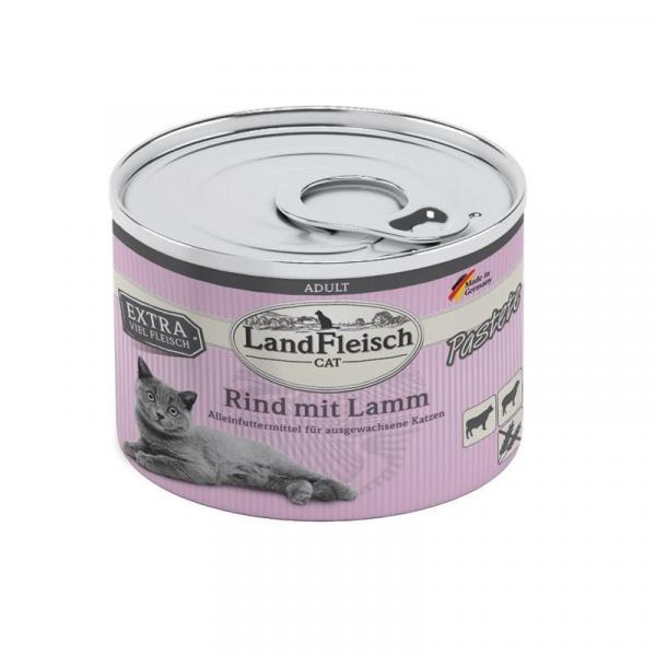 ARDEBO.de LandFleisch Cat Adult Pastete Rind & Lamm 195g