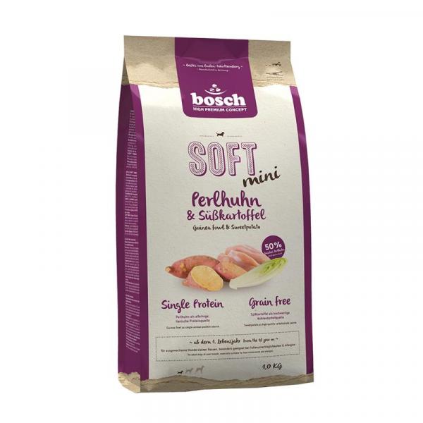 ARDEBO.de Bosch Soft Mini Perlhuhn & Süßkartoffel 1 kg