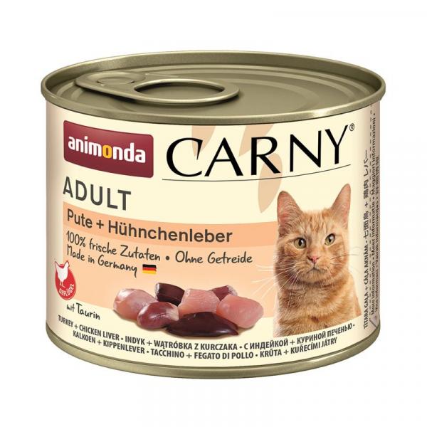 ARDEBO.de Animonda Cat Carny Adult Pute & Hühnchenleber 200g