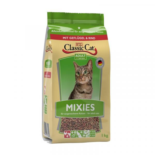 ARDEBO.de Classic Cat Trockenahrung Mixies mit Geflügel und Rind 1kg