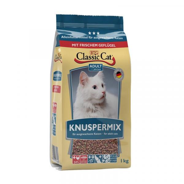 ARDEBO.de Classic Cat Trockenahrung Knuspermix 1kg