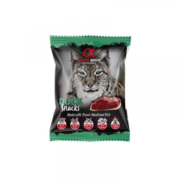 ARDEBO.de alpha spirit Cat Snack gewürfelt Ente 50g