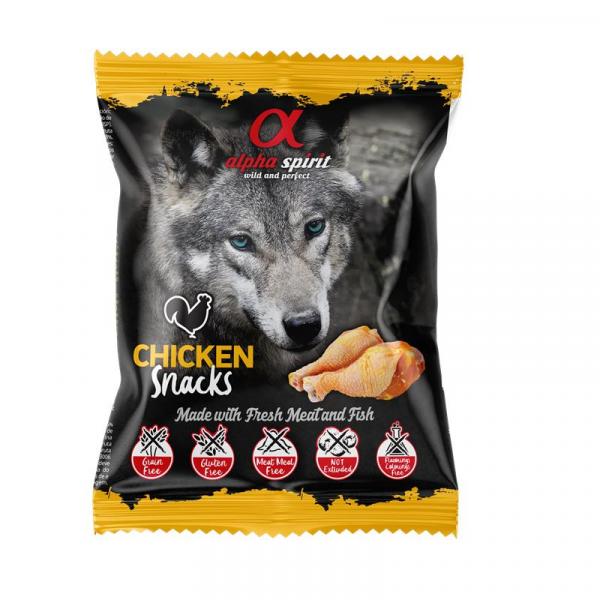 ARDEBO.de alpha spirit Dog Snack gewürfelt Huhn 50 g