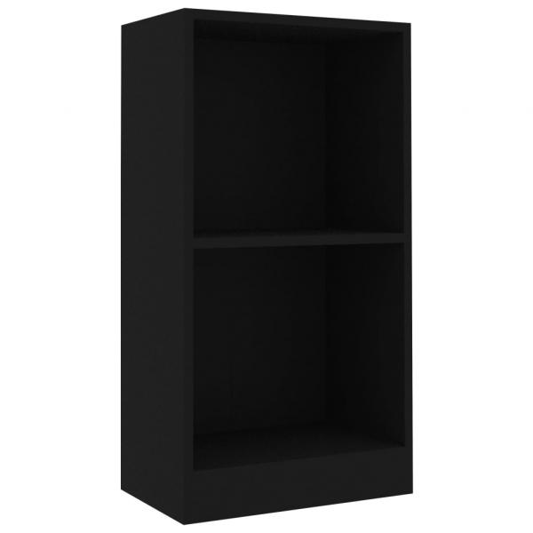 Bücherregal Schwarz 40x24x75 cm Holzwerkstoff