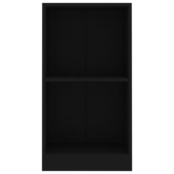 Bücherregal Schwarz 40x24x75 cm Holzwerkstoff