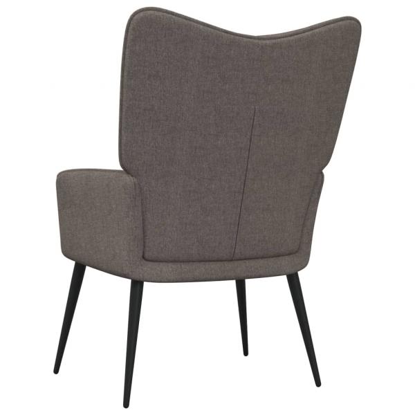 Relaxsessel mit Hocker Taupe Stoff