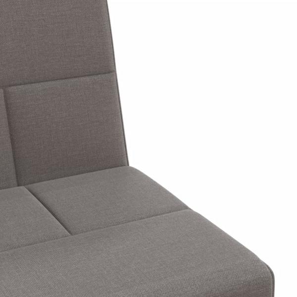 Schlafsofa mit Getränkehaltern Taupe Stoff