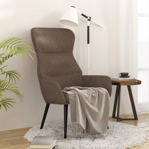 ARDEBO.de - Relaxsessel Taupe Stoff