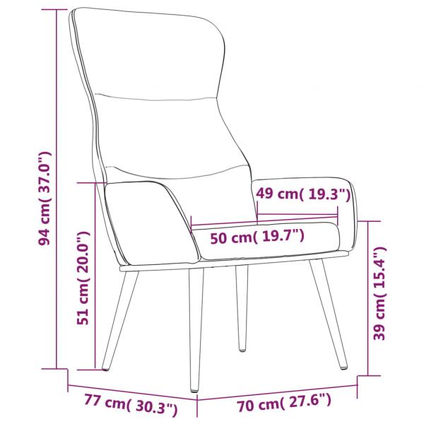 Relaxsessel Taupe Stoff