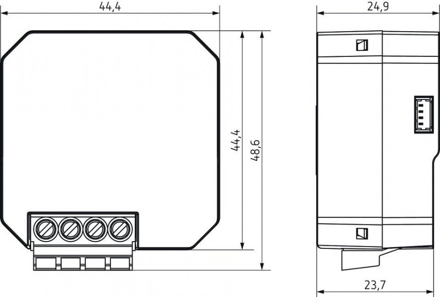 ARDEBO.de Theben DU 1 DALI S RF KNX DALI Funk-Aktor 1-fach, Unterputz, KNX TP, UP, Data Secure, Elektroheizung (4941681)