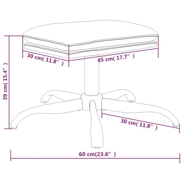 Fußhocker Creme 60x60x36 cm Stoff