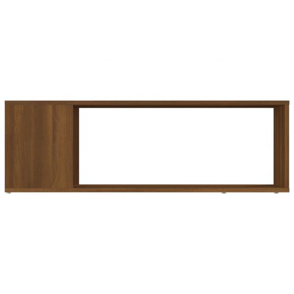 TV-Schrank Braun Eichen-Optik 100x24x32 cm Holzwerkstoff