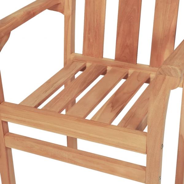 3-tlg. Bistro-Set Teak Massivholz