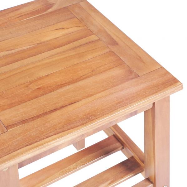 3-tlg. Bistro-Set Teak Massivholz