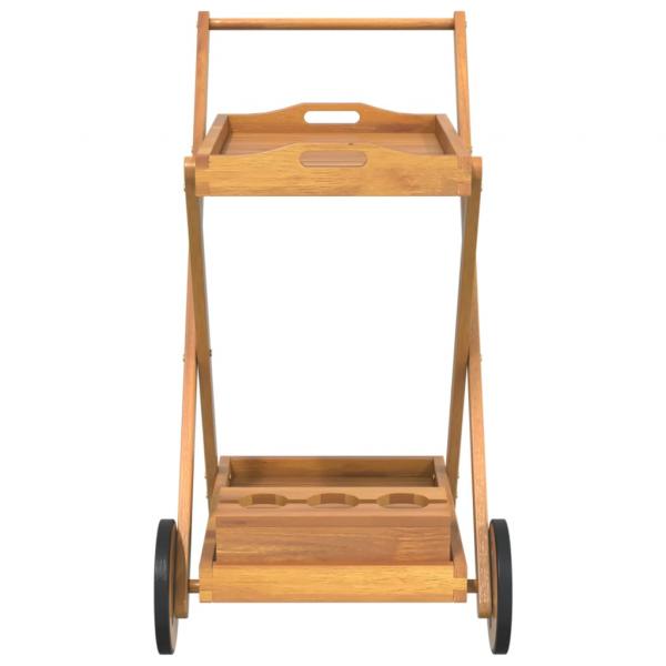 Teewagen 54x87x90 cm Massivholz Akazie