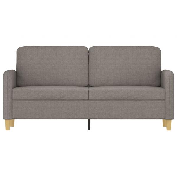 2-Sitzer-Sofa Taupe 140 cm Stoff