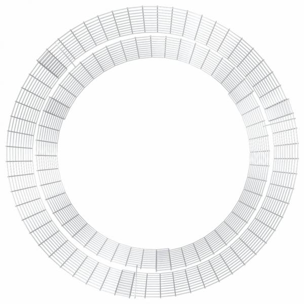 Gabionen-Feuerstelle Ø 100 cm Verzinktes Eisen