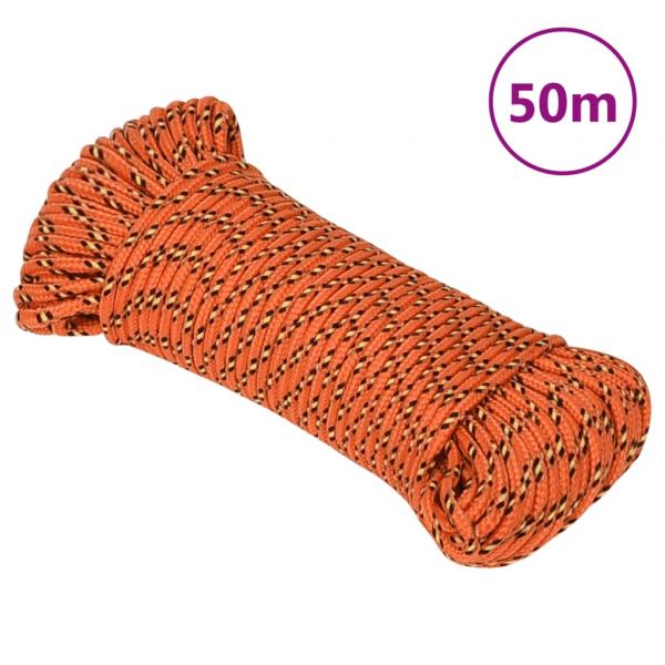 ARDEBO.de - Bootsseil Orange 5 mm 50 m Polypropylen