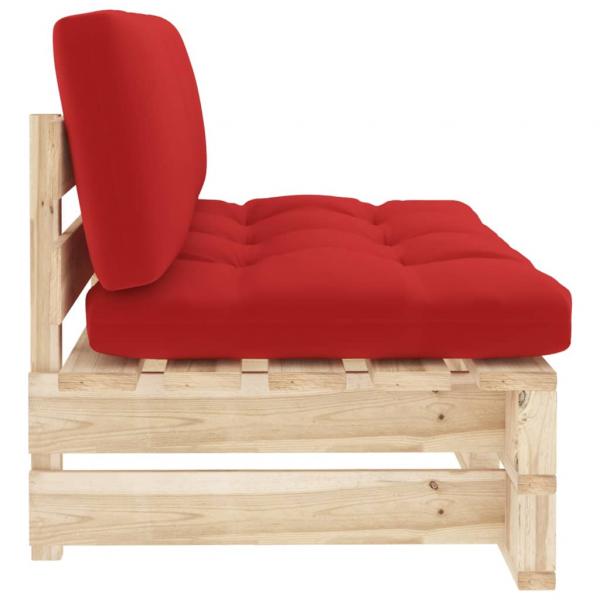 Outdoor-Mittelsofa Paletten Imprägniertes Kiefernholz