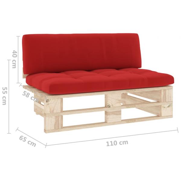 Outdoor-Mittelsofa Paletten Imprägniertes Kiefernholz