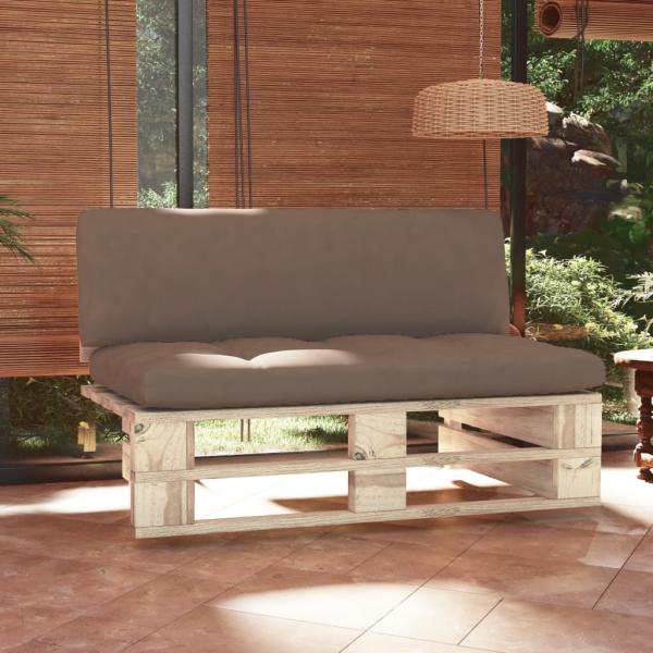 ARDEBO.de - Outdoor-Mittelsofa Paletten Imprägniertes Kiefernholz