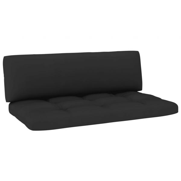 Outdoor-Mittelsofa Paletten Imprägniertes Kiefernholz Grau